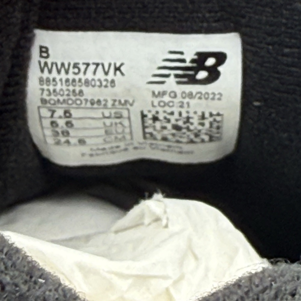 Women's Black New Balance Walking Shoes WW577VK Size 7.5 - Picture 8 of 8